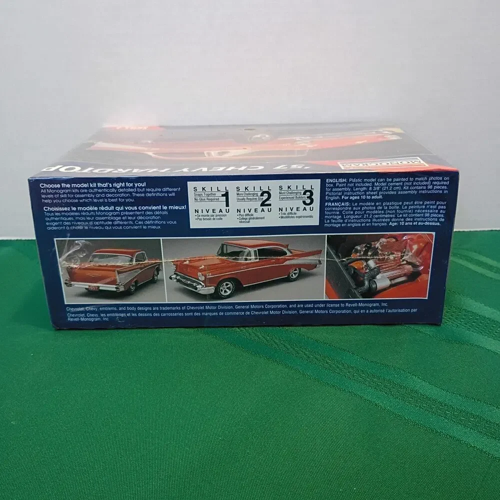 Monogram '57 Chevy Hardtop Model Kit 1/24 Scale #2225 Sealed